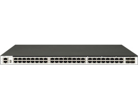 48 个 1GE Base-T 端口，4 个 10GE SFP+端口，三层以太网交换机